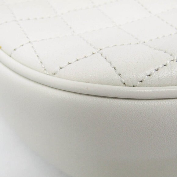 CELINE White Leather Shoulder Bag - Picture 8 of 15